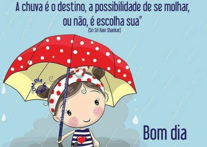 Mensagens bom dia sexta feira com chuva para Facebook e WhatsApp