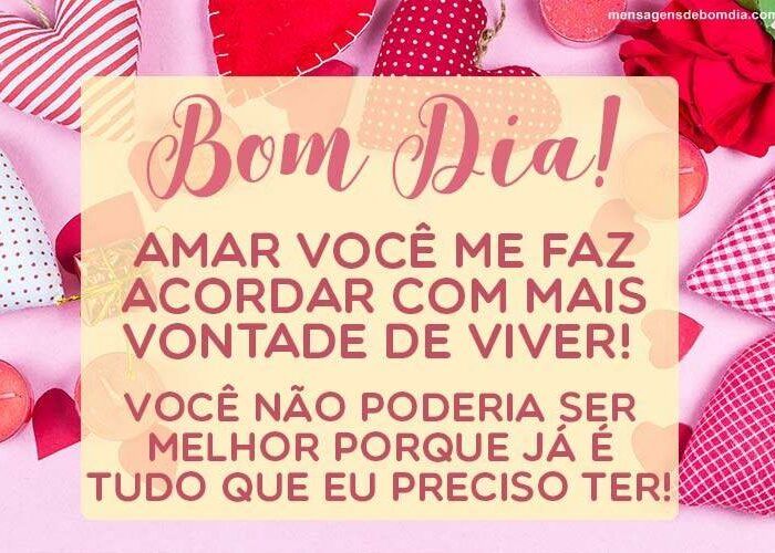 Mensagens de bom dia romantica para Facebook e WhatsApp