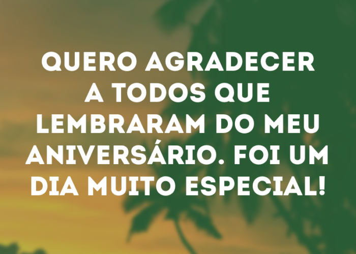 Mensagens e frases de agradecimento de aniversário para Facebook e WhatsApp