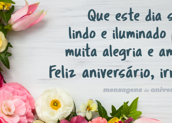 Mensagens e frases de Aniversario para irmã para Facebook e WhatsApp