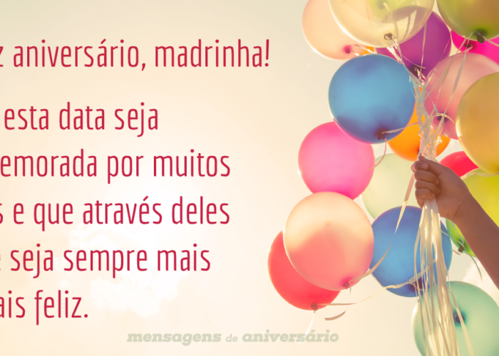 Mensagens e frases de aniversário para Madrinha para Facebook e WhatsApp