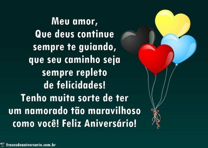 Mensagens e frases de aniversário para namorado para Facebook e WhatsApp