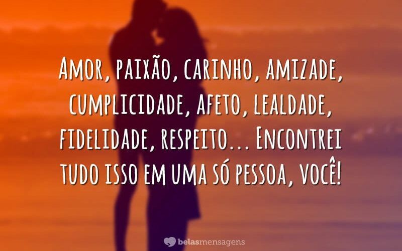 Mensagens de amor e carinho para Facebook e WhatsApp