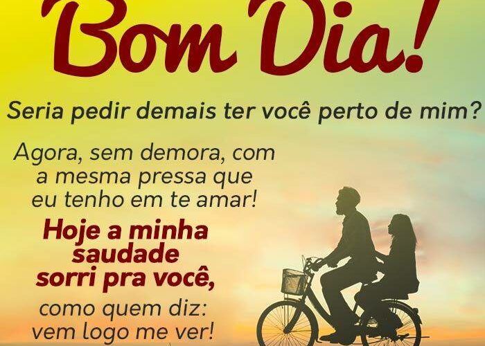 Mensagens de bom dia com saudades para Facebook e WhatsApp