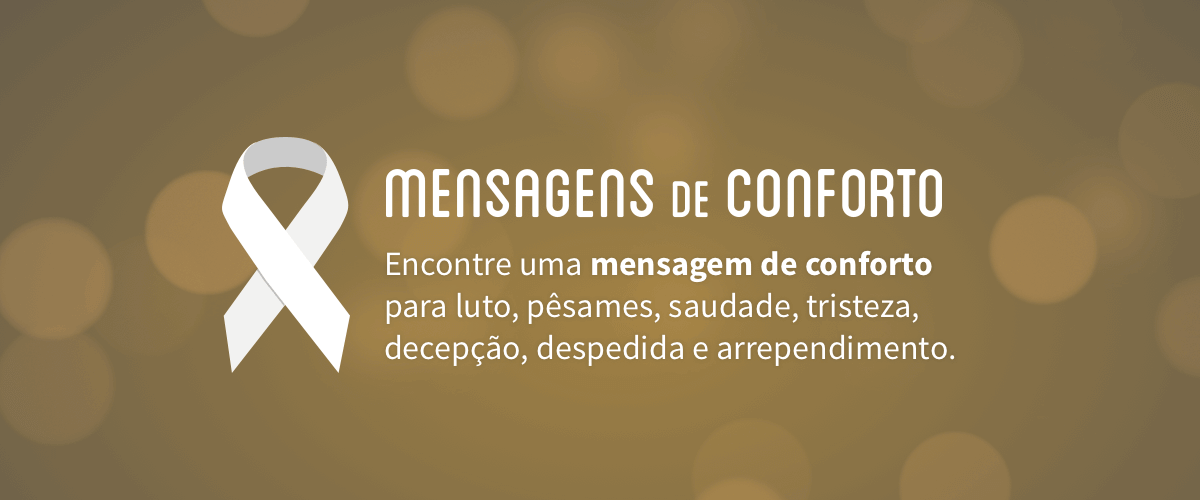 Mensagens de conforto para Facebook e WhatsApp