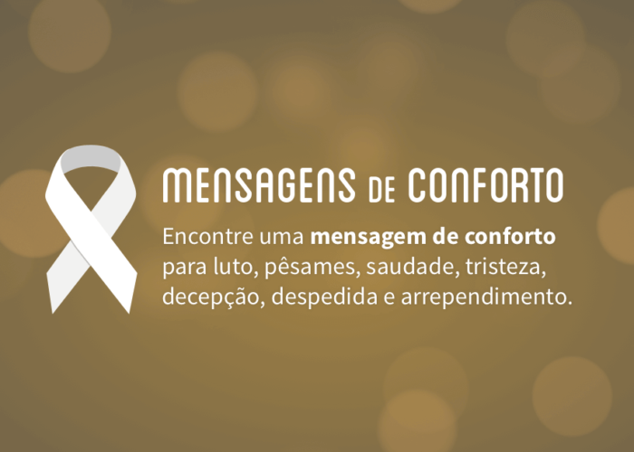 Mensagens de conforto para Facebook e WhatsApp