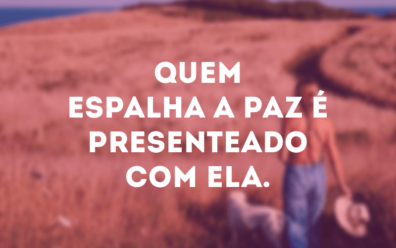 Mensagens de paz para Facebook e WhatsApp